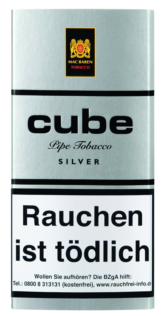 Mac Baren Pfeifentabak Cube Silver, 40g Pouch