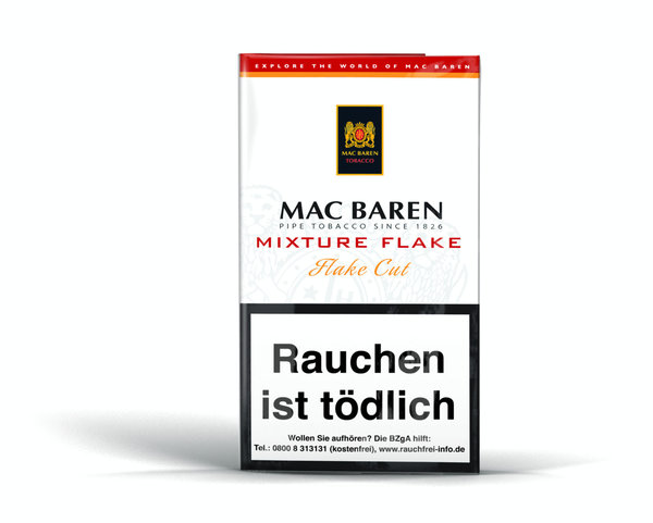Mac Baren Pfeifentabak Mixture Flake, 50g Pouch