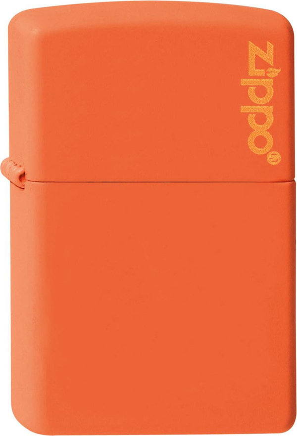 Original ZIPPO Benzinfeuerzeug orange matte "Zippo Logo" 60001268