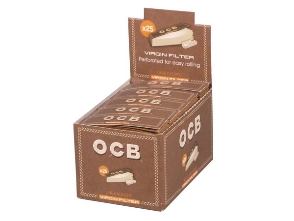 OCB Unbleached Filter-Tips 50 Blatt, 25 Stück