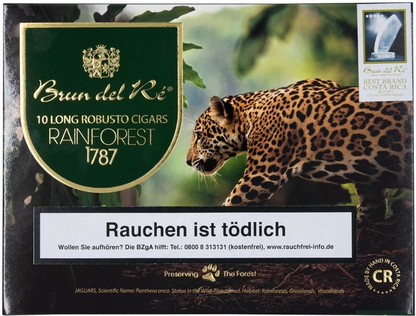 Brun del Ré 1787 Rain Forest Long Robusto (Jaguar)