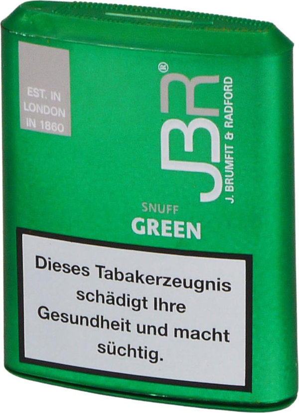 JBR GREEN Snuff Pfefferminz-Menthol 10gr Dose