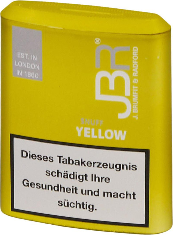 JBR YELLOW Snuff 10gr Zitrone-Menthol