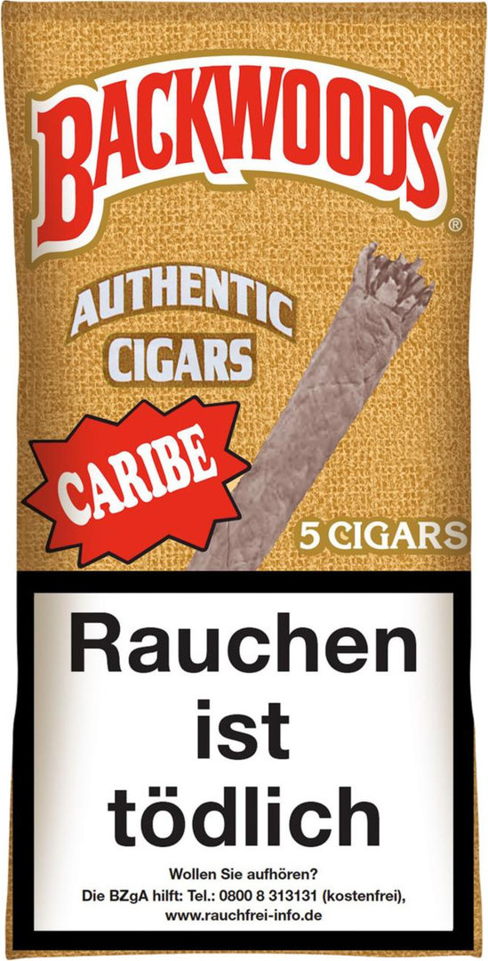 Backwoods Cigars Caribe (Wild Rum) - 5x0,78