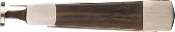 Pfeifenmesser chrom matt/Holz