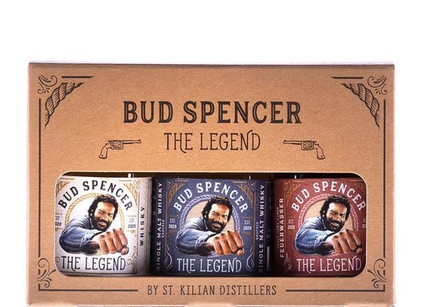 Bud Spencer Minis (Whisky mild, Whisky rauchig, Likör Feuerwasser)