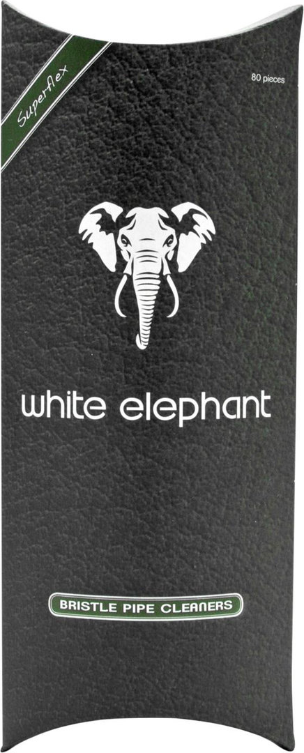 Pfeifenreiniger "White Elephant" Bürste grau/weiß konisch Inhalt ca. 80 St