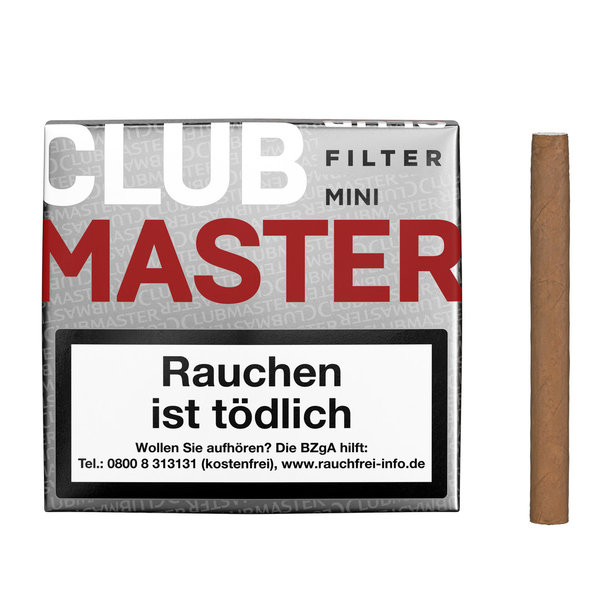Clubmaster Cigarillos Mini Filter Red (Vanilla) 222