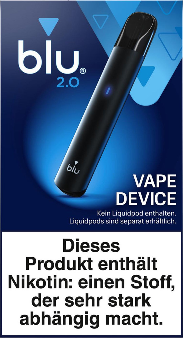 Elektrische Zigarette blu 2.0 Vape Device schwarz Magnetsystem