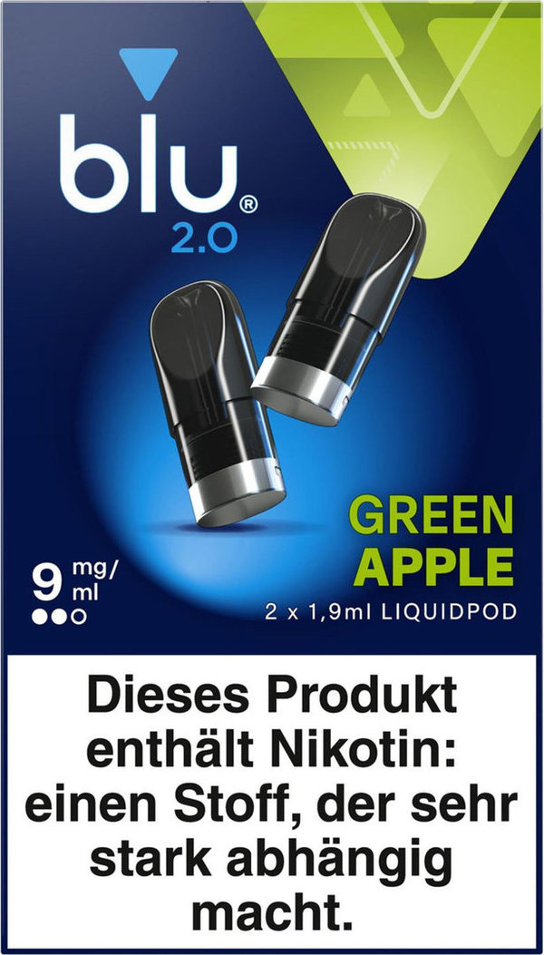 blu 2.0 Podpack 1,9ml Green Apple 2er